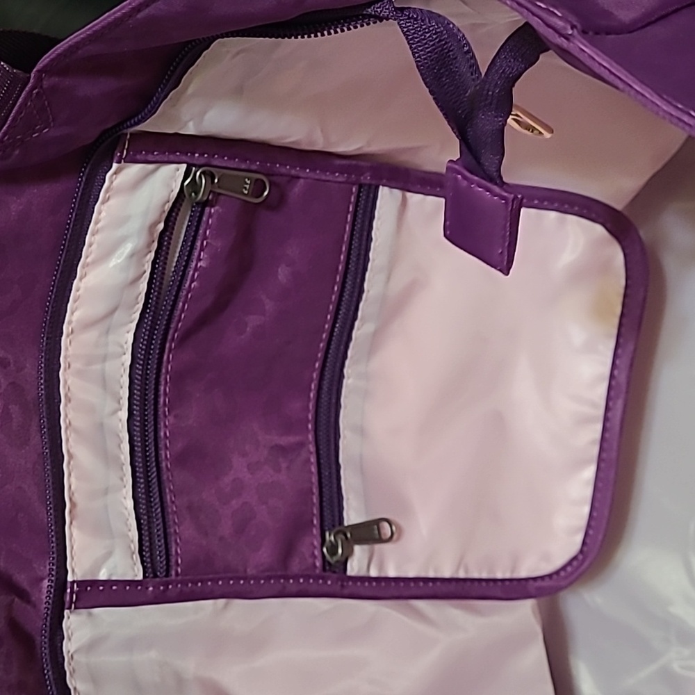 BNWT Purple Leopard Tote - Picture 7 of 8